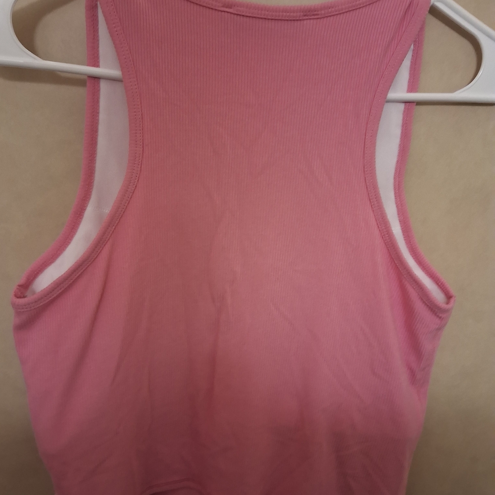 Zenana Outfitters Pink Ribbed Tank Top - Picture 4 of 5
